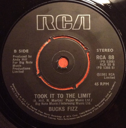 Bucks Fizz : Piece Of The Action (7", Single, Pus)