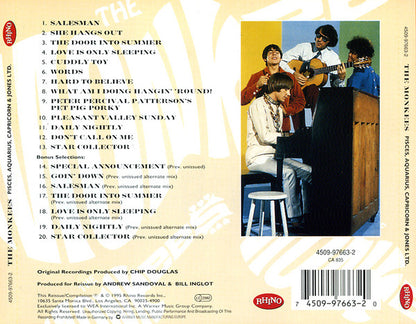The Monkees : Pisces, Aquarius, Capricorn & Jones Ltd. (CD, Album, RE, RM)
