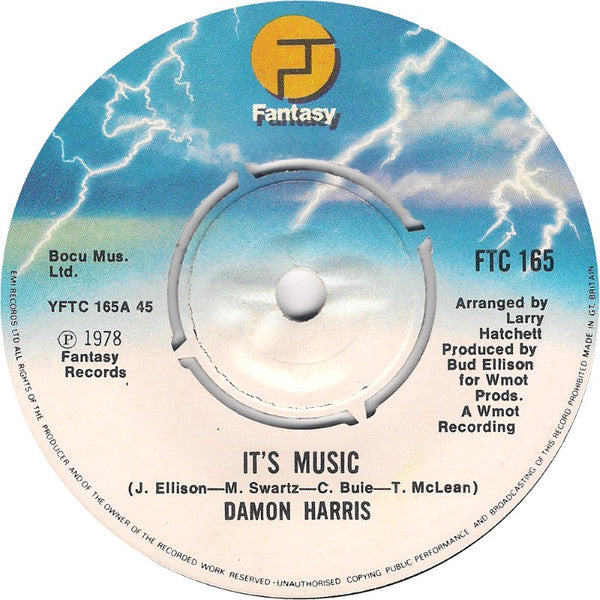 Damon Harris : It's Music (7", Single)