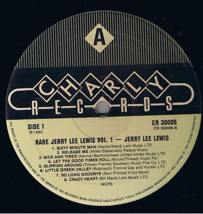 Jerry Lee Lewis : Rare Jerry Lee Lewis Volume 1 (LP, Comp, Mono, RE)