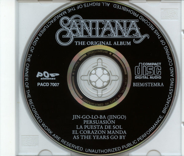 Santana : The Original Album (CD, Comp, RE)
