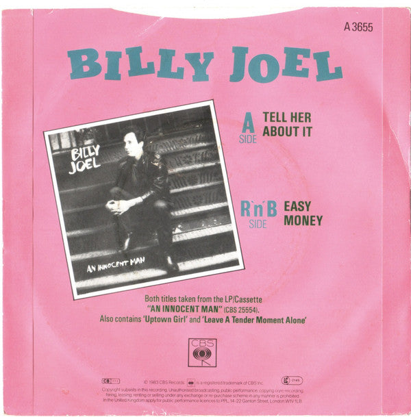 Billy Joel : Tell Her About It (7", Single, Tan)