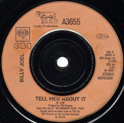Billy Joel : Tell Her About It (7", Single, Tan)