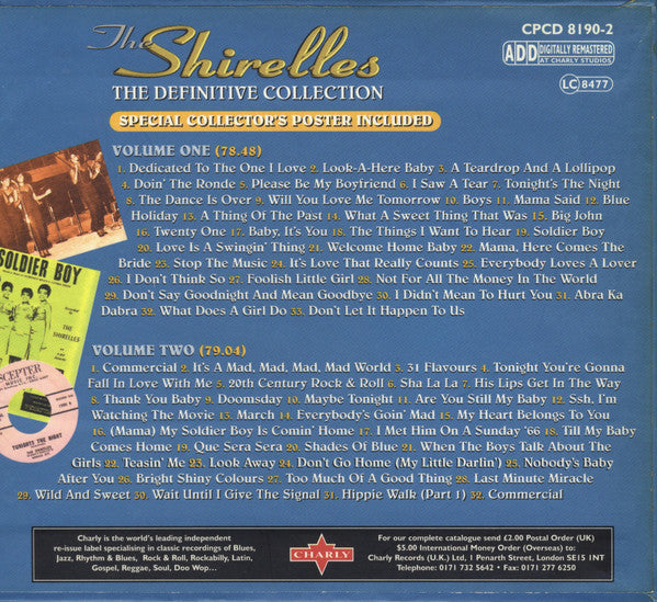 The Shirelles : The Definitive Collection (2xCD, Comp, RM)