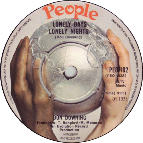 Don Downing : Lonely Days, Lonely Nights (7", Single)