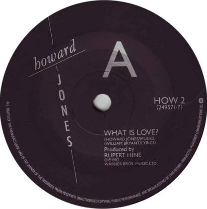 Howard Jones : What Is Love? (7", Single)