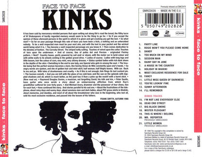 The Kinks : Face To Face (CD, Album, RE, RM)