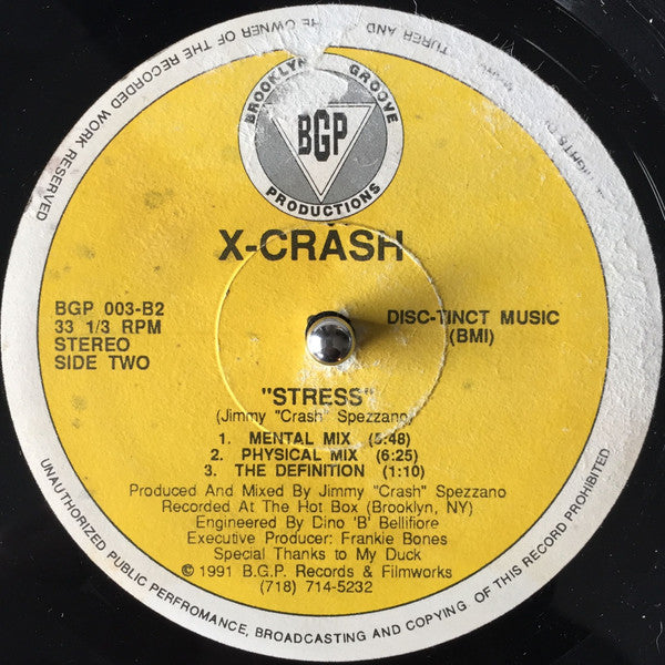 X-Crash : Aggression / Stress (12")
