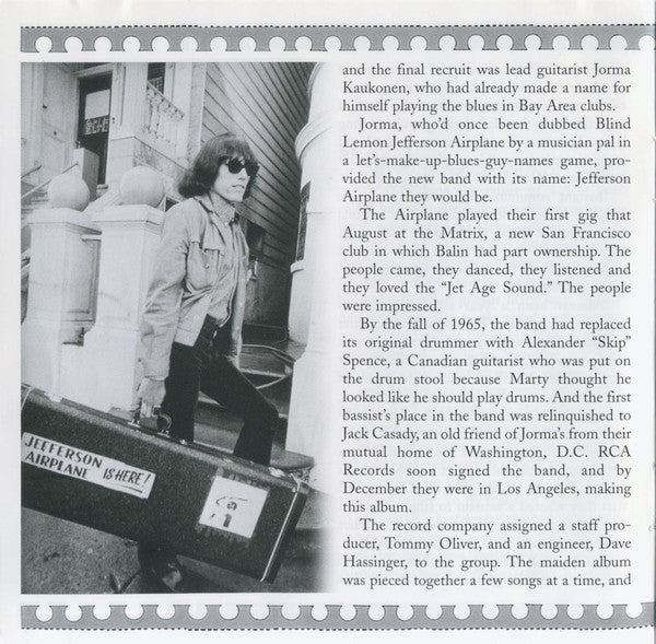 Jefferson Airplane : Takes Off (CD, Album, Mono, RE, RM, Son)