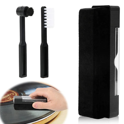 Anti-Static Vinyl Record Cleaner Brush Set